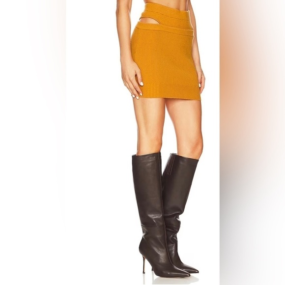 For Love and Lemons Orange Mini Skirt small - Picture 4 of 7